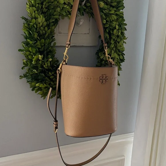 Tory Burch Camel Leather Shoulder Bag - Picture 6 of 6